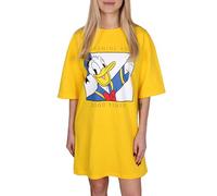 Disney Donald Duck Yellow Chemise de Nuit Ample, Chemise à Manches Courtes pour Femmes S