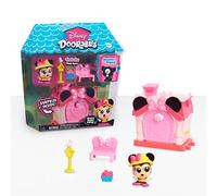 DOORABLES Disney, Minnie, Mini Maison avec 2 Figurines Dont 1 Surprise, et des Accessoires, Différents modèles Disponibles, Jouet pour Enfants dès 3 Ans, GIOCHI PREZIOSI, DRB024