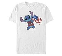 Disney Drapeau Tropical T-Shirt, Blanc, 4XL Grand Taille Tall Homme
