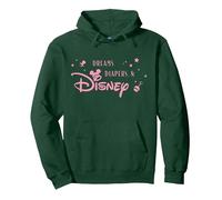 Disney "Dreams, Diapers & Disney" Pink Text Baby's Parent Sweat à Capuche, Unisexe pour adultes, Vert Forêt, M