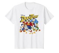Disney DuckTales Classic Group Shot T-Shirt, Enfant, Blanc, 2 ans