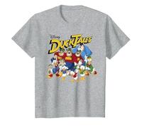 Disney DuckTales Classic Group Shot T-Shirt, Enfant, Gris Chiné, 2 ans