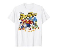 Disney DuckTales Classic Group Shot T-Shirt, Homme, Blanc, 4XL