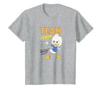 Disney DuckTales Team Dewey It Just Comes Naturally T-Shirt, Enfant, Gris Chiné, 12 ans