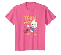 Disney DuckTales Team Dewey It Just Comes Naturally T-Shirt, Enfant, Rose Chiné, 8 ans