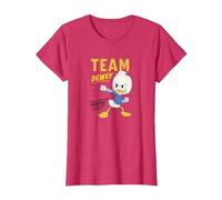 Disney DuckTales Team Dewey It Just Comes Naturally T-Shirt, Femme, Rouge Chiné, XL