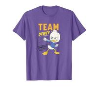 Disney DuckTales Team Dewey It Just Comes Naturally T-Shirt, Homme, Violet Chiné, L