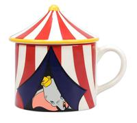 Tasse avec couvercle en forme de cirque Disney Dumbo allant au lave-vaisselle et