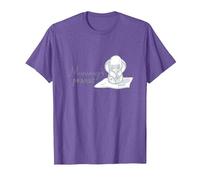 Disney Dumbo Mummy's Peanut Cute Baby Dumbo Chest Logo T-Shirt, Homme, Violet Chiné, L