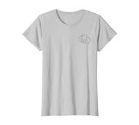 Disney Dumbo Simple Dumbo Portrait Pocket T-Shirt, Femme, Argent, L