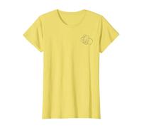 Disney Dumbo Simple Dumbo Portrait Pocket T-Shirt, Femme, Citron, L