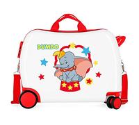 Disney Dumbo Valise pour Enfant Blanc 50 x 39 x 20 cm Rigide ABS Fermeture à Combinaison latérale 34 l 1,8 kg 4 Roues
