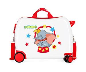 Disney Dumbo Valise pour Enfant Blanc 50 x 39 x 20 cm Rigide ABS Fermeture à Combinaison latérale 34 l 1,8 kg 4 Roues
