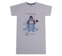 Disney Eeyore/Bourriquet de Winnie l'ourson Coton Femmes Chemise de Nuit, Eeyore, Taille 52-54, Gris