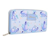 Disney Eeyore Portefeuille Femme Ado Porte Monnaie Winnie l'ourson Bourse avec Fermeture Éclair Fentes pour Cartes Cadeau Original