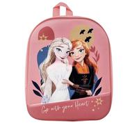 Disney Elsa Anna Sac à dos scolaire avec image en relief effet 3D couleur rose, Assortis, Mini