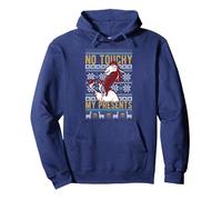 Disney Emperor's New Groove Kuzco No Touchy Ugly Noël Sweat à Capuche, Unisexe pour adultes, Bleu Marine, M