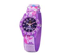 Disney Encanto Isabela Girls 3-7 avec cadran classique - Cadeau pour les filles qui aiment Encanto - Cadran facile à lire, lunette violette et bracelet en nylon violet - Achetez et obtenez 1 montre