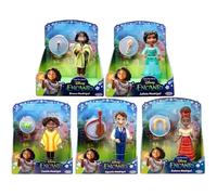 Disney Encanto Lot de 5 mini figurines de 8 cm Camilo, Bruno, Agustin, Dolores et Julieta Madrigal