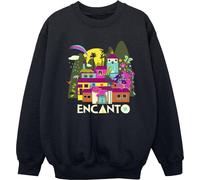 Disney - "Encanto Many Houses" Sweat-shirt pour filles BI16703 (128) (Noir)