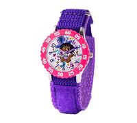 Disney Encanto Mirabel Girls 3-7 avec cadran classique - Cadeau pour les filles qui aiment Encanto - Cadran facile à lire, lunette rose et bracelet en nylon violet - Achetez et obtenez 1 montre