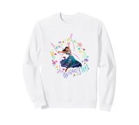 Disney Encanto Mirabel Uniquely Me Pink Butterfly Sweatshirt, Unisexe pour adultes, Blanc, S
