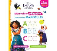 Disney - Encanto - Mon cahier effaçable - J'écris les lettres majuscules (3-6 ans) - Collectif - Hachette Education - broché - Scolaire / Universitaire