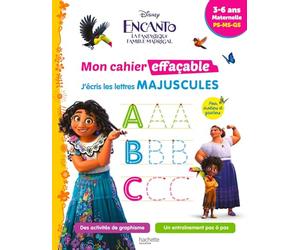 Disney - Encanto - Mon cahier effaçable - J'écris les lettres majuscules (3-6 ans)