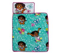 Disney Encanto Tropical Delight Tapis de Sieste pour Enfant Turquoise, Rose et Bleu Sarcelle, Mirabel, Fleurs et Papillons