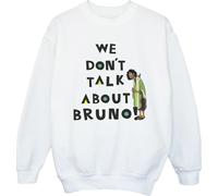 Disney - "Encanto We Dont Talk About Bruno" Sweatshirt für Mädchen BI16801 (128) (Weiß)