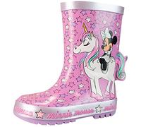Disney Enfant Bottes en Caoutchouc Minnie Mouse Rose 27