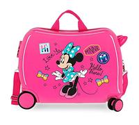 Disney Enjoy Minnie Icon Valise Enfant Rose 50x38x20 cms Rigide ABS Serrure à Combinaison 34L 2,3Kgs 4 Roues Bagage à Main