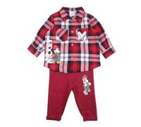 Disney Ensemble Bébé Mickey - Tenue adorable et confortable pour bébé garçon et fille - Taille 6 Mois - Rouge