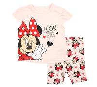 Disney Ensemble Bébé Minnie - Jolie tenue deux pièces pour bébé fille, confortable et tendance - Taille 3 Mois - Rose clair