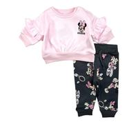 Disney Ensemble Bébé Minnie - Tenue confortable et élégante pour bébé fille, idéale pour le quotidien - Taille 12 Mois - Rose