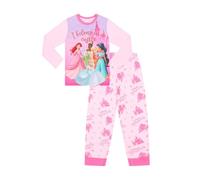 Disney Ensemble de pyjama long Princesses I Belong In A Castle pour filles, rose, 3-4 ans