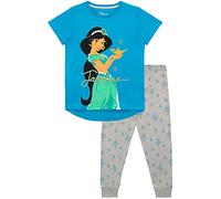 Disney - Ensemble De Pyjamas - Aladdin - Fille - Bleu - 8-9 Ans
