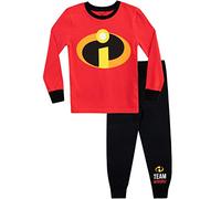 Disney - Ensemble De Pyjamas Bien Ajusté - The Incredibles - Garçon - Rouge - 3-4 Ans