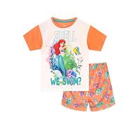 Disney - Ensemble De Pyjamas - La Petite sirène - Fille - The Little Mermaid - Orange - 9-10 Ans