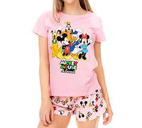 Disney - Ensemble De Pyjamas - Mickey Mouse Minnie Mouse et Friends - Femme - Rose - XX-Large