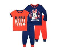 Disney - Ensemble De Pyjamas - Minnie Mouse - Lot de 2 Bien Ajusté - Fille - Multicolore - 5-6 Ans