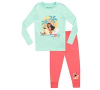 Disney - Ensemble De Pyjamas - Moana - Fille - Bien Ajusté - Vaiana - Multicolore - 6-7 Ans