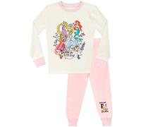 Disney Ensemble De Pyjamas Princesse Fille Bien Ajusté Multicolore 4-5 Ans