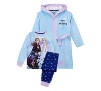 Disney Ensemble de Pyjamas Robe Fille Frozen Bleu 7-8 Ans