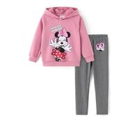 Disney Ensemble de vêtements à manches longues et leggings à manches longues pour petite fille, Minnie Mouse Rose, 4-5 ans