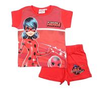 Disney Ensemble Ladybug Fille, Rouge, 10 Ans