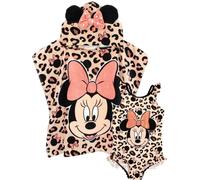Disney - Ensemble maillot de bain et poncho pour fille NS6398 (92) (Rose)