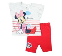 Disney Ensemble Minnie Bébé Fille, Rouge, 3 Mois