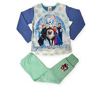 Disney Ensemble pyjama La Reine des Neiges Together is Better pour enfants de 4 à 10 ans, bleu, 7-8 ans