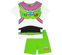 Disney Toy Story Buzz Lightyear Pyjama pour garçon | Pyjama déguisement Buzz l'Éclair pour Enfants | T-Shirt et Short Galactic Hero Design | Marchandise Officielle | Cadeau de détente Parfait